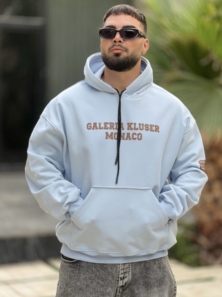 هودی 3نخ پنبه Monaco آسمانی