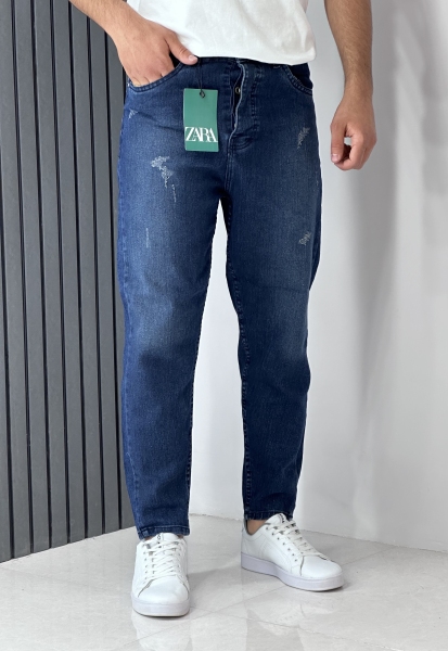 شلوار بوی فرند قد 95cm ابی