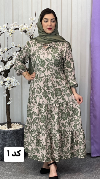 پیراهن ساحلی گلدار