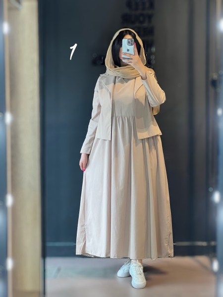 دو تیکه کت با سرافون