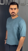 تیشرت پارچه خارجی طوسی