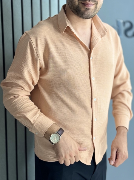 پیراهن باکسی پارچه وارداتی گلبهی