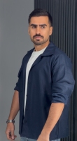 کت پشمی پارچه وارداتی سرمه ای01