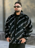 کاپشن پوست Balenciaga مشکی