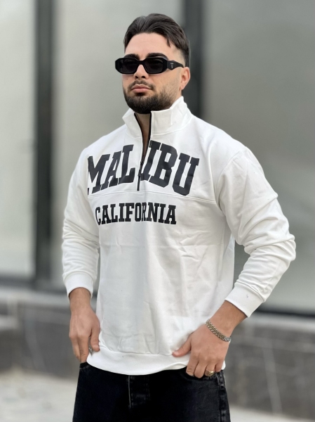 دورس نیم زیپ Malibu سفید