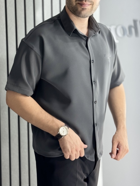 پیراهن مازراتی باکسی طوسی