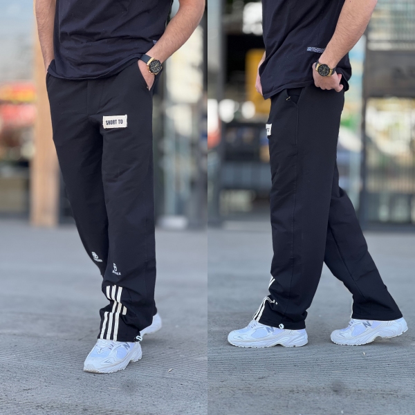 شلوار بگ گلکسی Balenciaga دمپا نوار مشکی