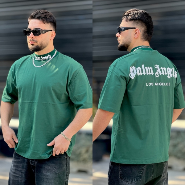 تیشرت نخ 26 Palm سبز