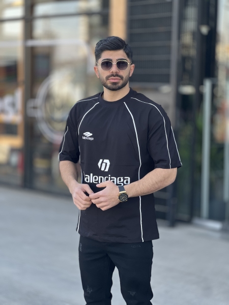 تیشرت مغزی دوز Balenciaga لش مشکی