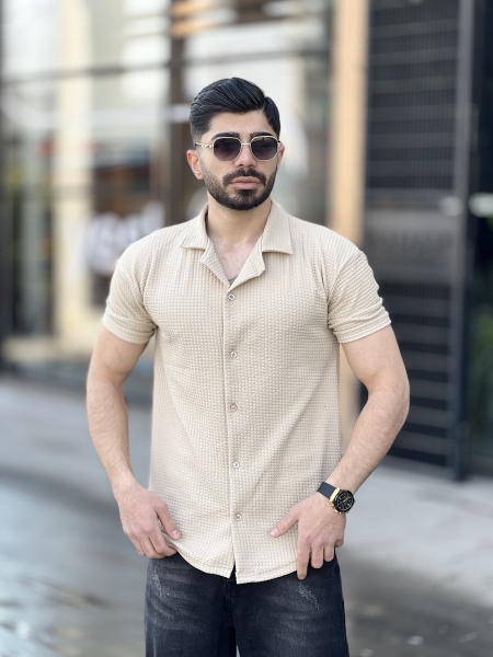 پیراهن مراکش یقه انگلیسی Iran کرمی