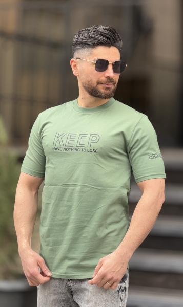 تیشرت طرح keep صدری