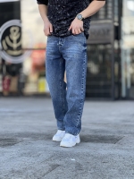 شلوار نیم بگ جین Radin آبی سیر کد 277