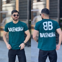 تیشرت استاندارد Balenciaga پشت چاپ سبز