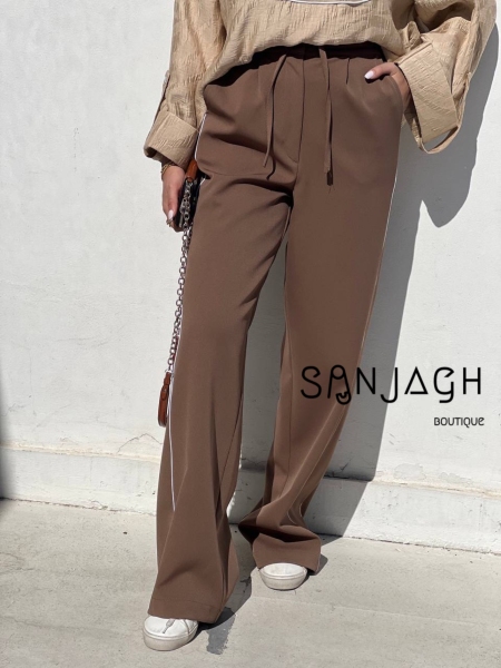 شلوار بگ کمر بندار