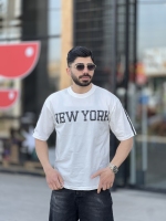 تیشرت آستین سه رب New York Ph سفید