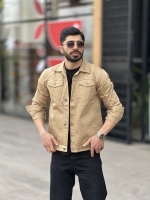 کت کتان خارجی Max کرمی تیره