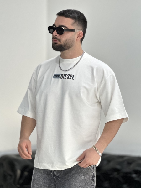 تیشرت 2نخ Diesel سفید M