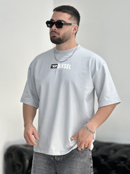 تیشرت 2نخ Diesel طوسی M