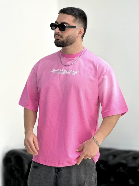 تیشرت 2نخ Casual صورتی B
