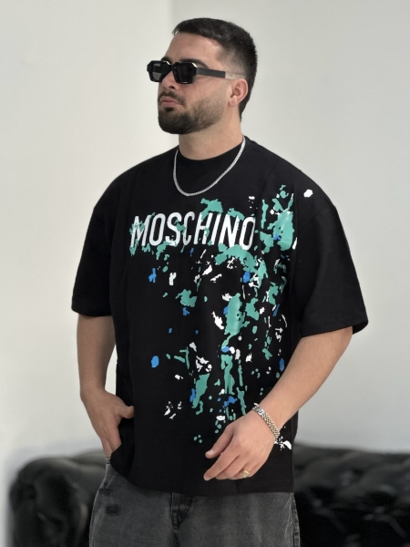 تیشرت 2نخ moschino مشکی