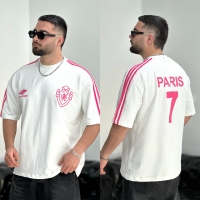 تیشرت 2نخ Paris سفید