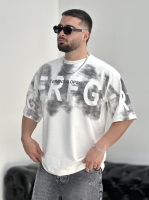 تیشرت 2نخ سایه دار RFG سفید M