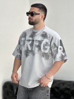 تیشرت 2نخ سایه دار RFG طوسی M