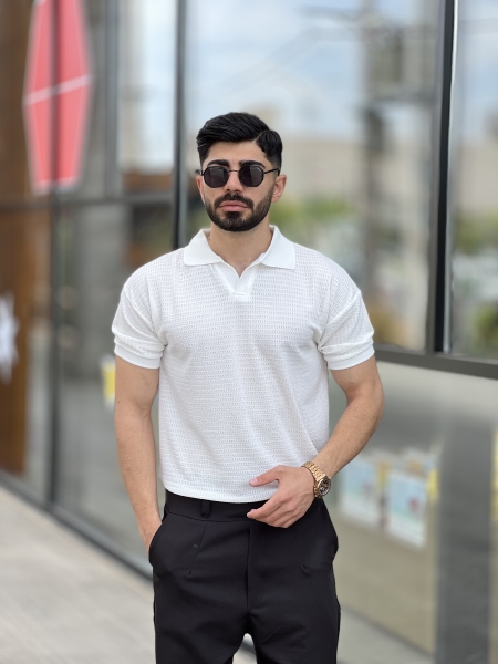 تیشرت یقه دار خنک Yep سفید