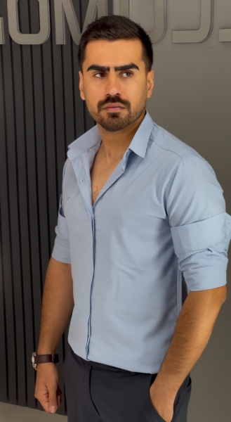 پیراهن دوشین ابی