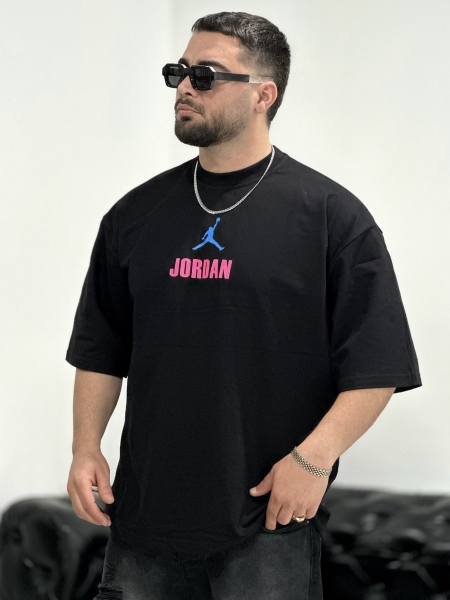 تیشرت 2نخ Jordan مشکی P
