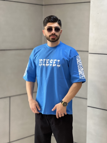 تیشرت دو نخ Diesel آبی