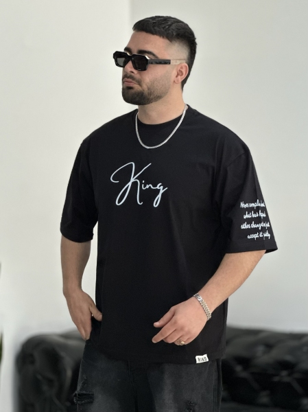 تیشرت پنبه King مشکی