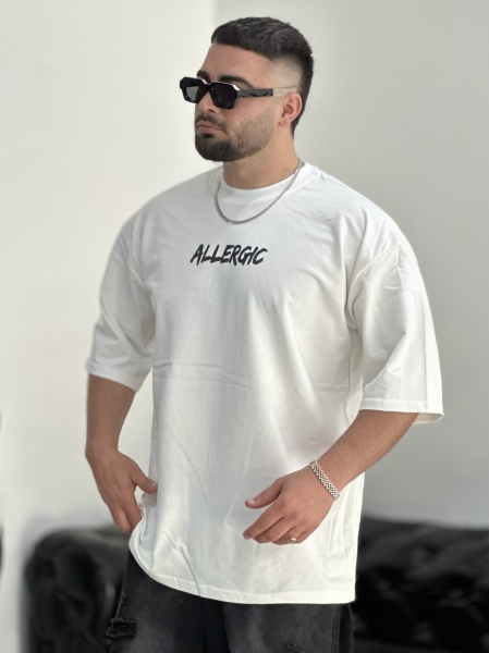 تیشرت 2نخ Alergic سفید