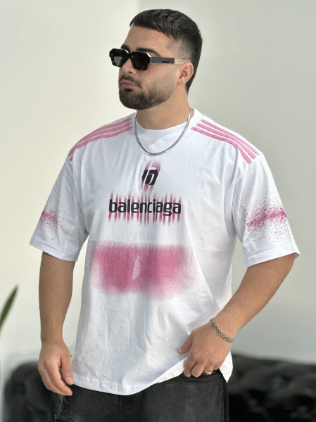 تیشرت پنبه Balen سفید 3خط