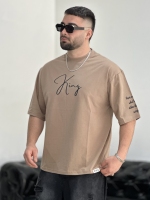 تیشرت پنبه King نسکافه ای