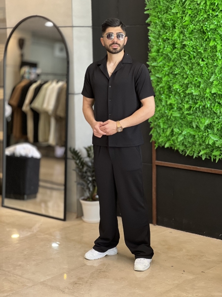 ست پیراهن شلوار مراکش Hermand مشکی