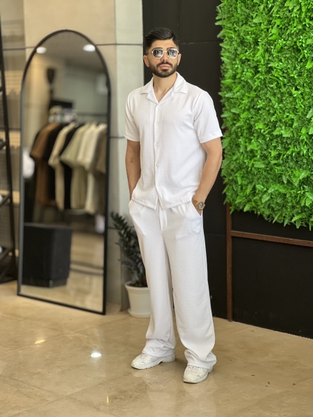 ست تیشرت شلوار مراکش Hermand سفید