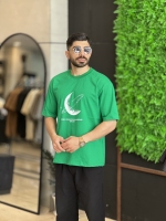 تیشرت ماه شبرنگی Em سبز