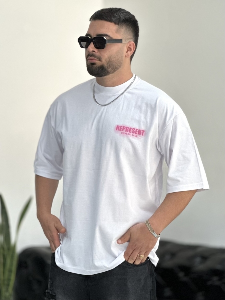 تیشرت پنبه Represent سفید HA