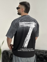 تیشرت کاستوم Seven مشکی