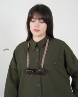 مانتو بلند جیب مثلثی