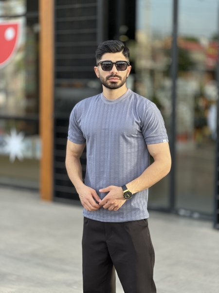 تیشرت مراکش سوزنی Zara طوسی