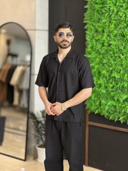 پیراهن آستین سه رب مراکش Shay مشکی