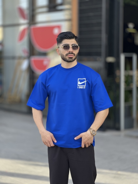 تیشرت دورسی تابستانه Nike آبی