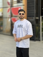 تیشرت دیزل آبرنگی Zara سفید