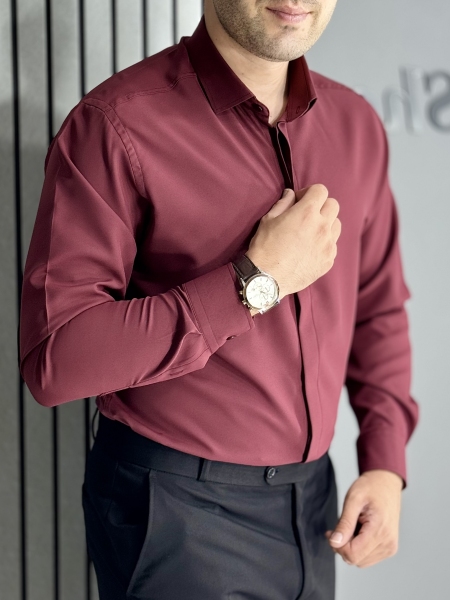 پیراهن دوشین زرشکی