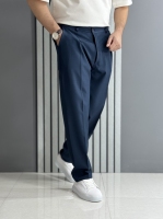 شلوار مام هرمس سرمه ای گرم بالا ( قد 100 سانت / پشت کمر کش )