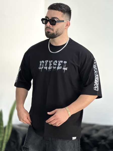تیشرت 2نخ DIESEL مشکی