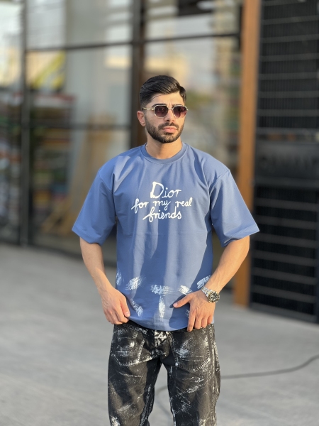 تیشرت دورس تابستانه Dior سرمه ای