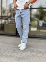 شلوار بوی فرند جین Zara آبی یخی کد 7295